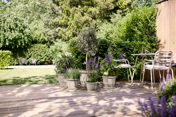 amiga round 30cm beige seta